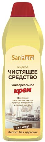 чмс SanFlora универсальное крем 600мл д/кухни и ванны/21