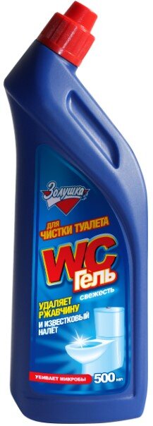 чмс ЗОЛУШКА д/сантех. WC-гель 500мл свежесть/16