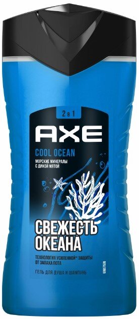 Гель д/душа AXE 250мл Cool ocean /12