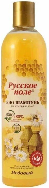 Шамп. ФТ РУСС. ПОЛЕ 400мл медовый /15
