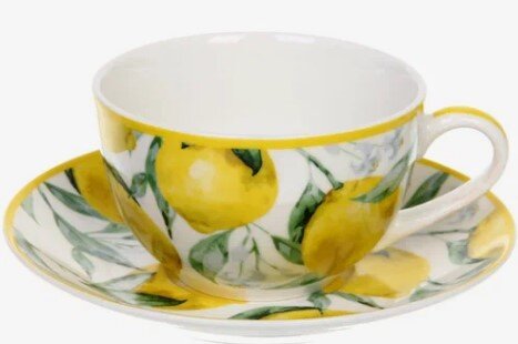 Посуда керам. Чайная пара Limoncello (кружка 250мл+блюдце)б/уп