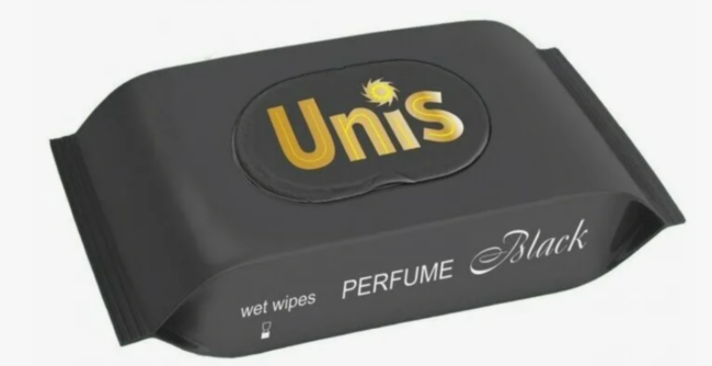 Салф. влажные Unis 84шт Perfume Black клапан /16